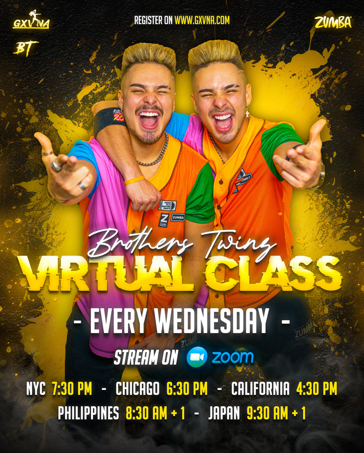 Livestream Zumba Class With Brothers Twinz- Wednesday 2/5