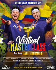 Livestream Zumba Class With Brothers Twinz- Wednesday, October 22, 7:30 PM ET