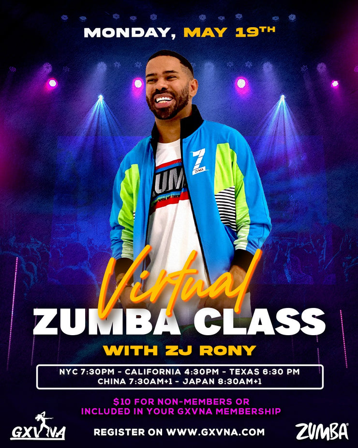 Livestream Zumba Class with ZJ Rony- Monday 5/19